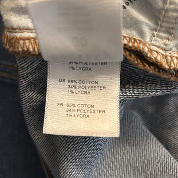 Articles of Society Low Rise Flare Leg Raw Hem Medium Wash Blue Jeans - Size 30 - Picture 13 of 14